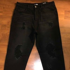 Fashion Nova Distressed Mom Jeans